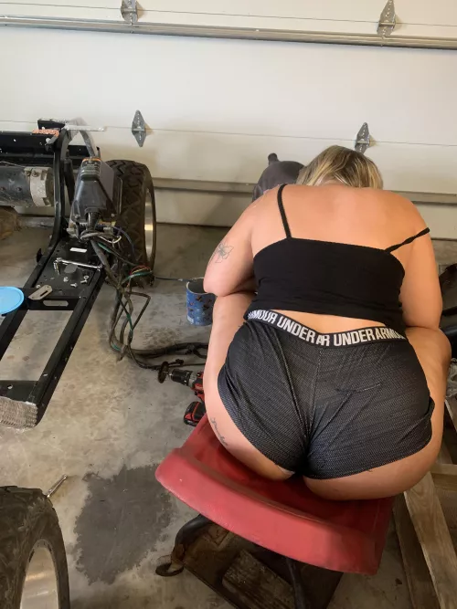 She’s handy in the garage by Both_Watercress8693