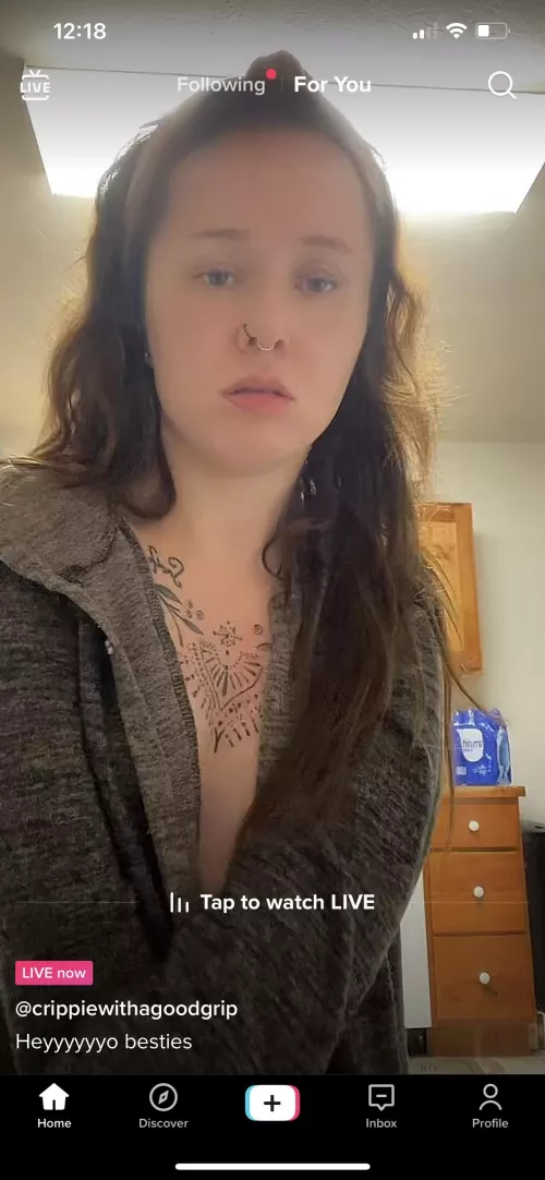 She’s live on her different profile. by Stephsmith0469