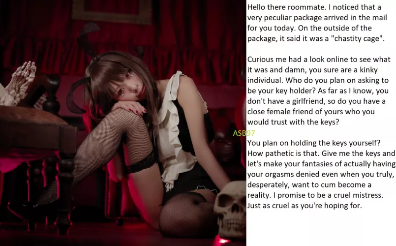 She's offering to hold your keys, so why would you say no? by youngasianguy1