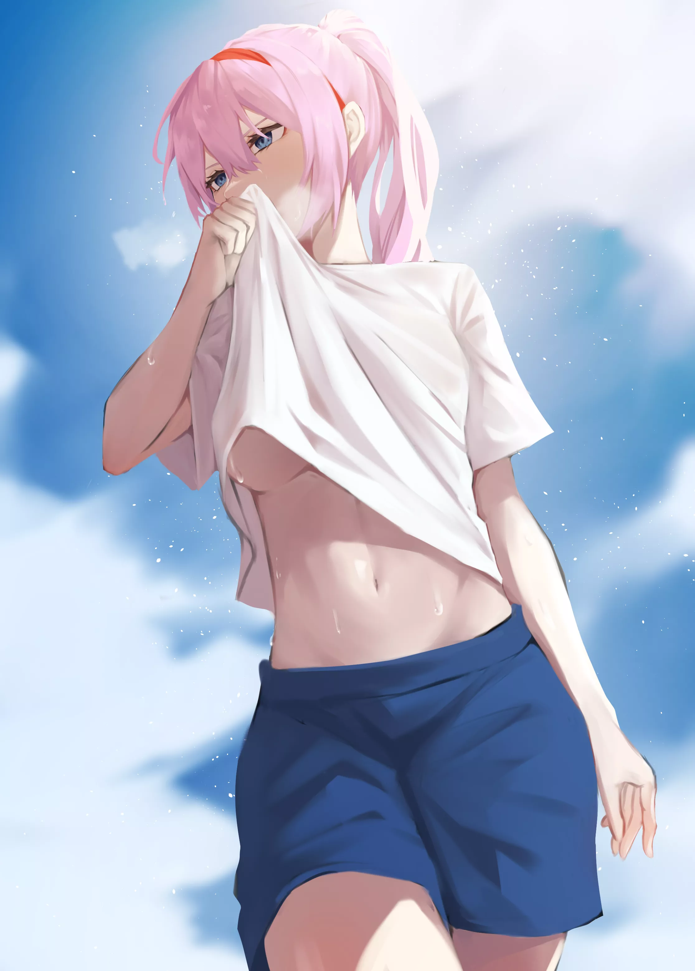 Shikimori is sweaty posted by Servicefulbunny