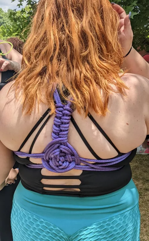 Shinju Practice in the Park, I do love a rosette and herringbone finish to my ties. by TedBigsby