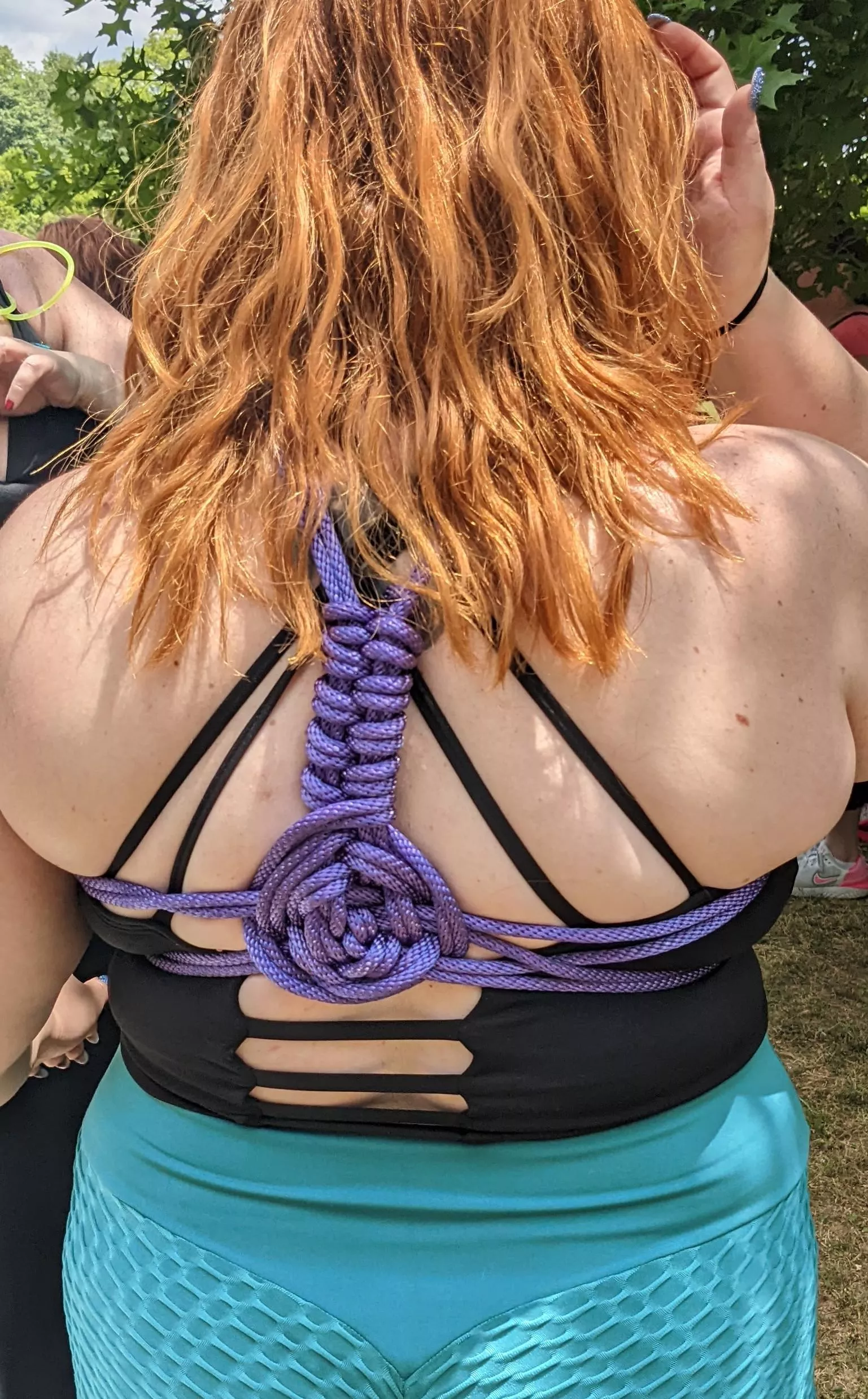 Shinju Practice in the Park, I do love a rosette and herringbone finish to my ties. posted by TedBigsby