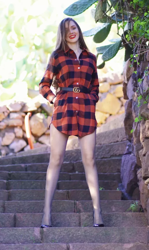 Shirt with sheer tights by tatsianapaulava