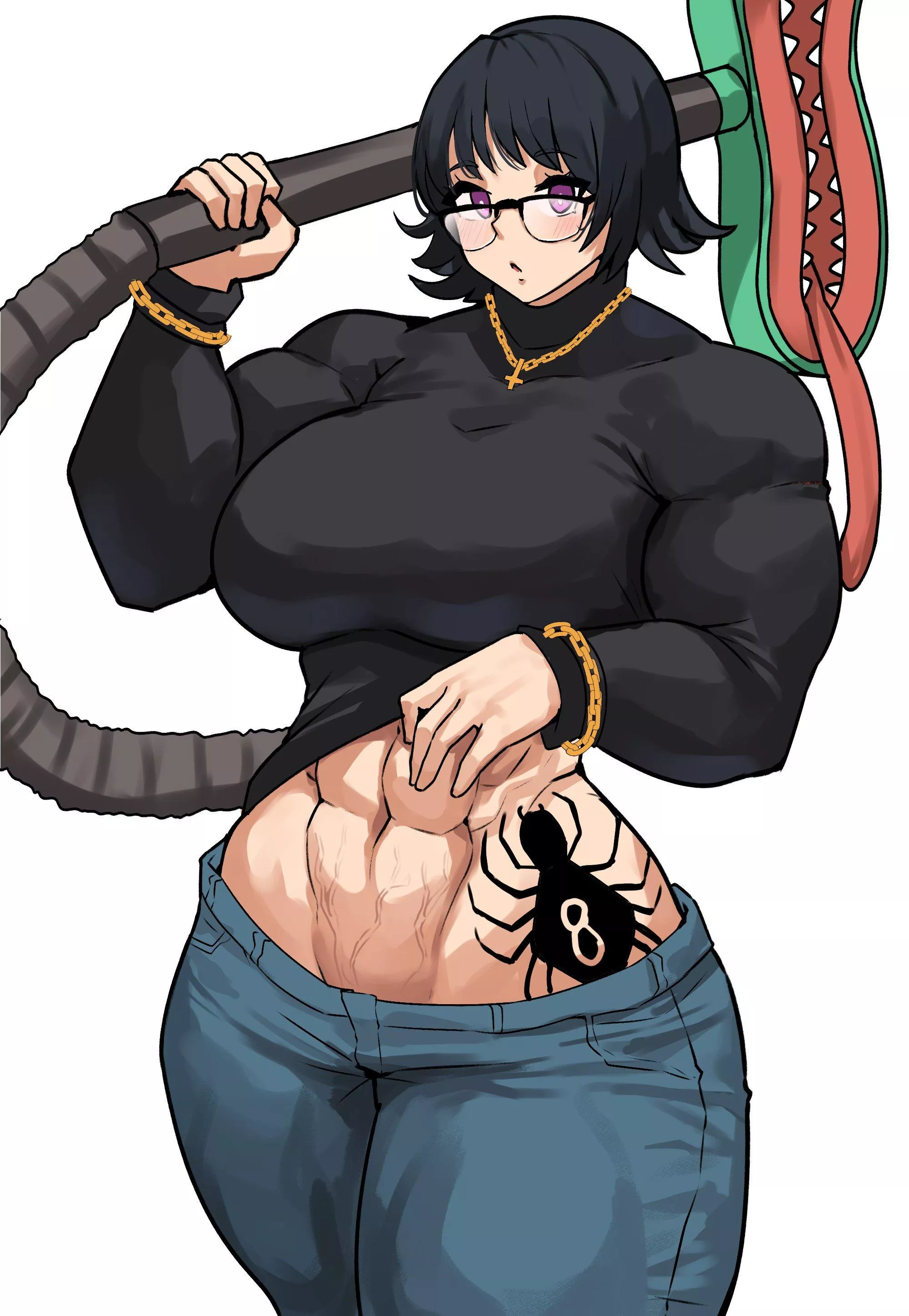 Shizuku Abs.(@musctonk)[HxH] posted by TheTMoneyMan