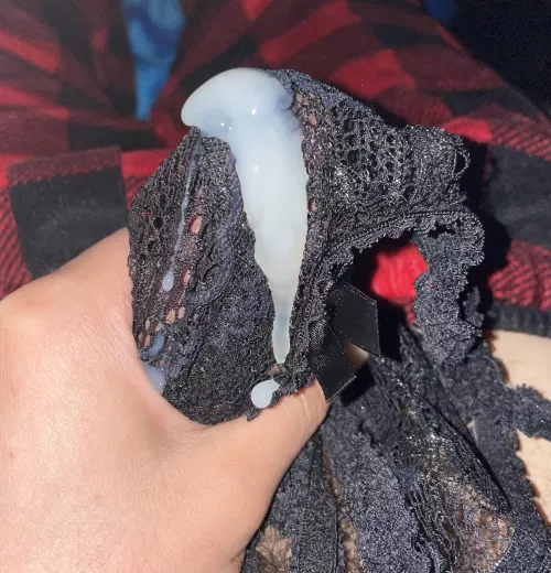 Shooting a load through gfs lace panties by Ruhroh734