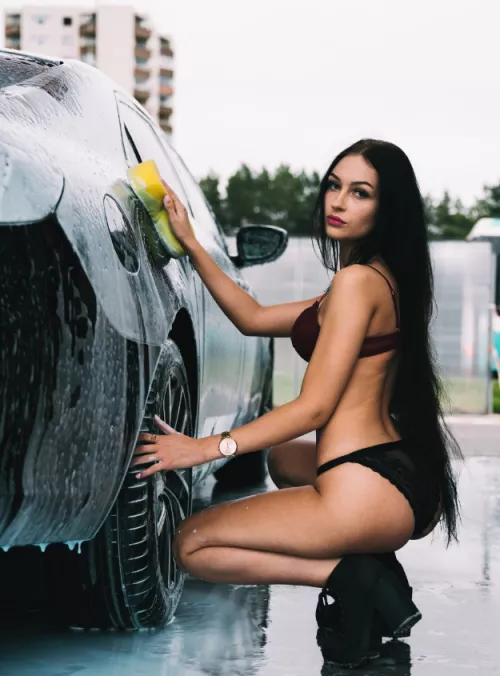 Should I wash your car too? 🤭 by LoleCherie