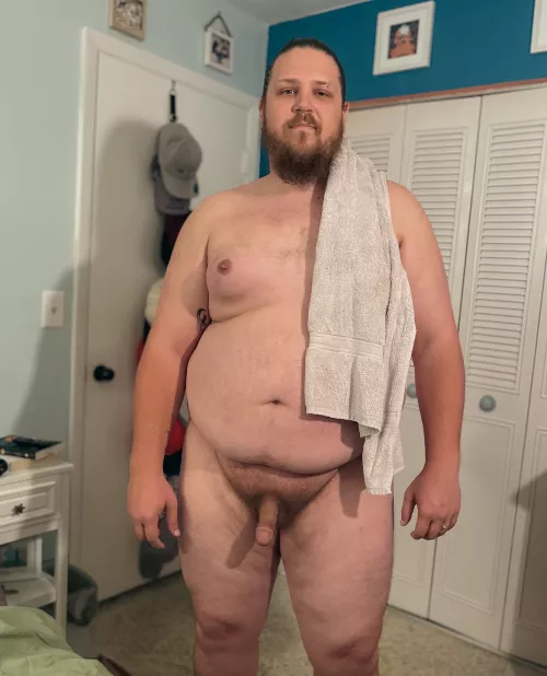 Shower time before I get dirty again…hehe by BearNakedBryce