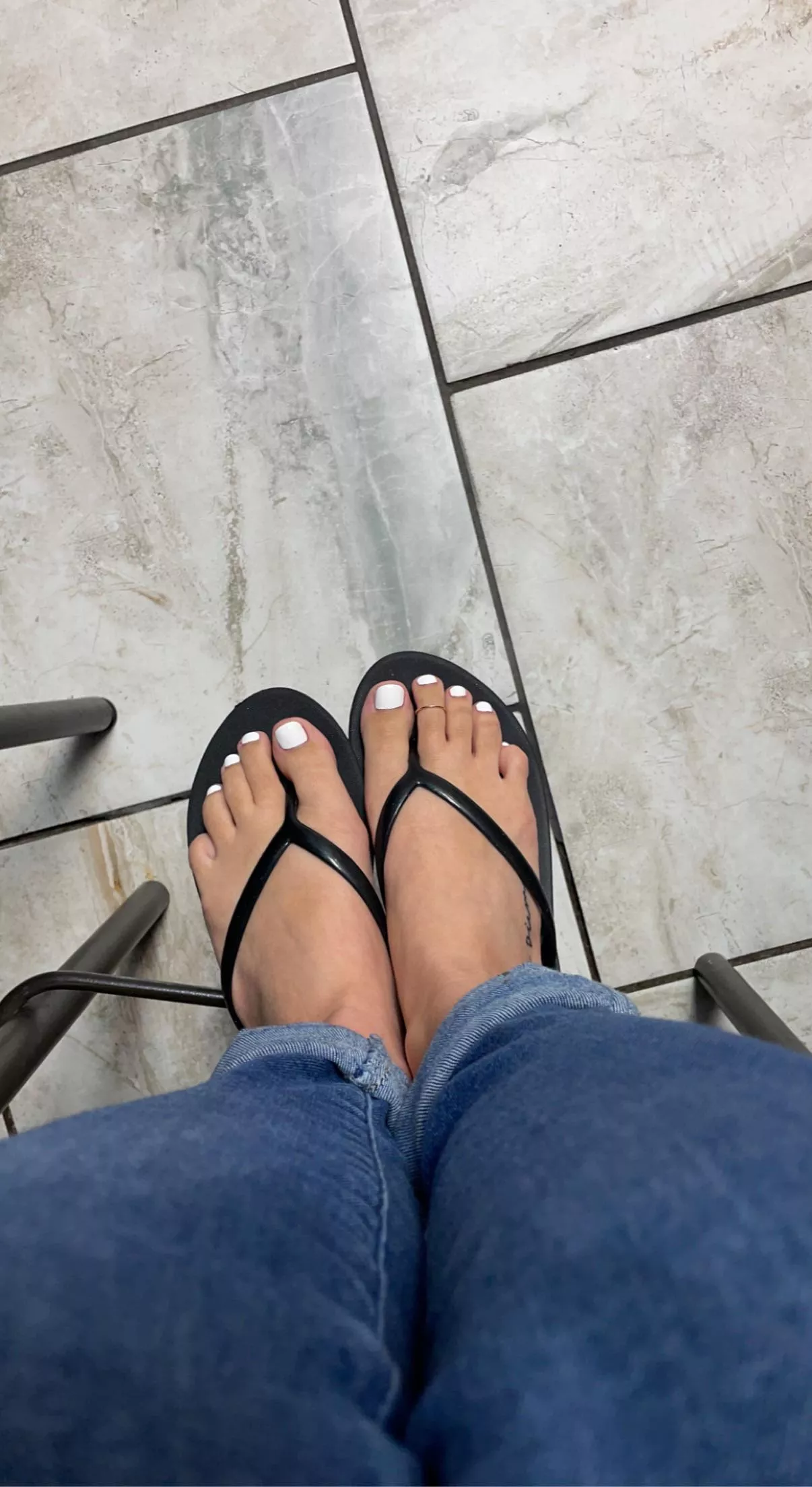 Showing my feet off at work! posted by Yoshislilsis13