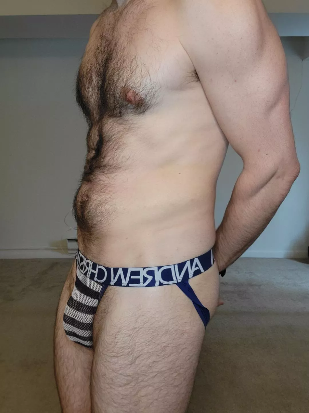Showing off the curves and the fur posted by JockTrainer