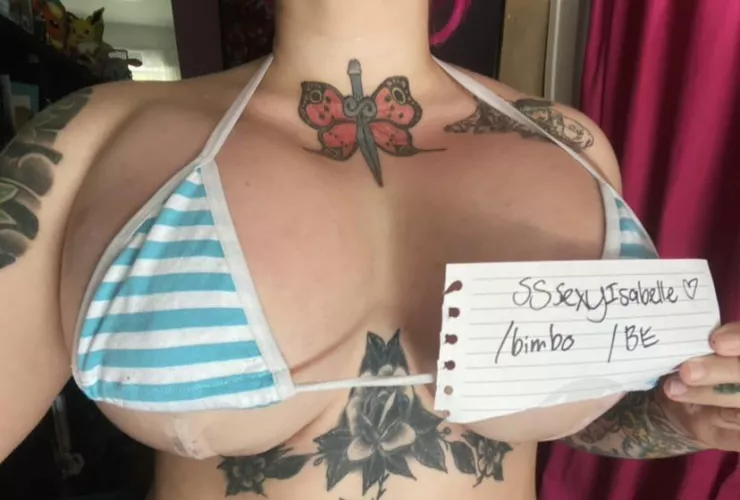 Since I was called fake yesterday, I promised to show proof. Just wanting to grow my breasts as much as possible. 🥰 by SSexyIsabelle
