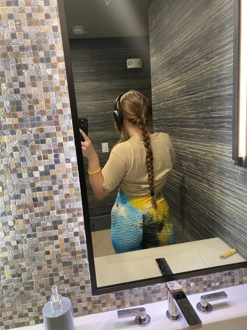 Single braid down the back pre-gym [altgirl] [oc] by starrsusedpanty