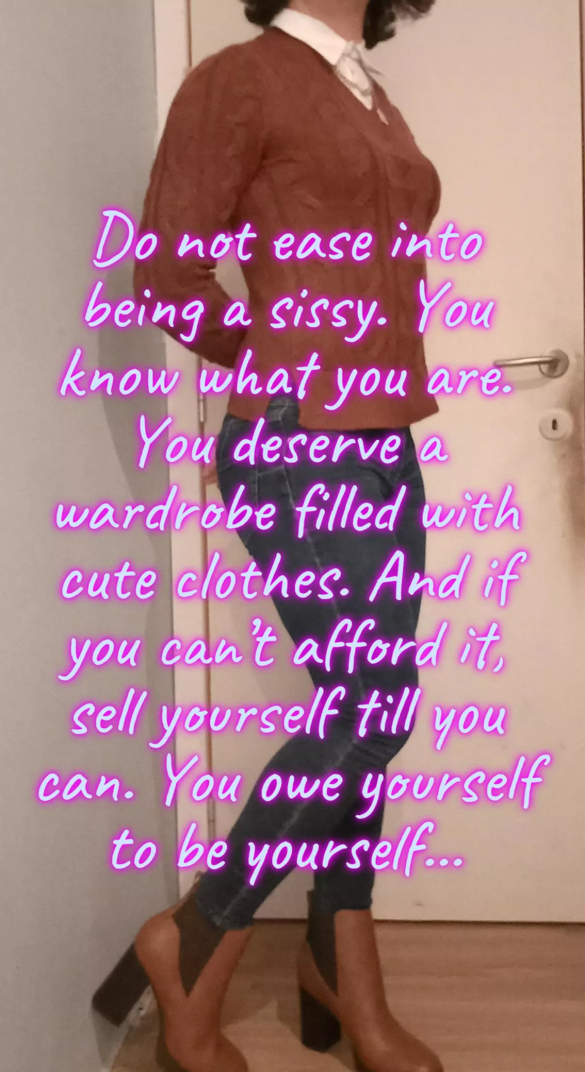 Sissies can look like cute college girls too Caption by: U/plain-water posted by Ellen_Hellen