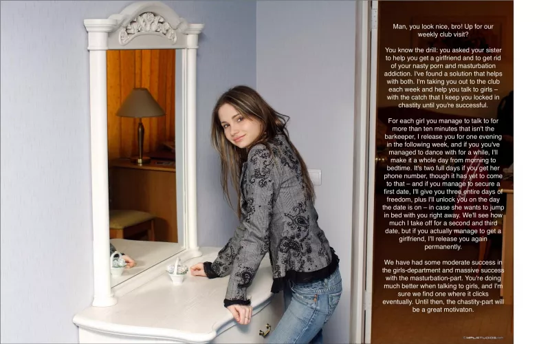 Sister helps you get a girlfriend by Friedes_Evil_Twinsis