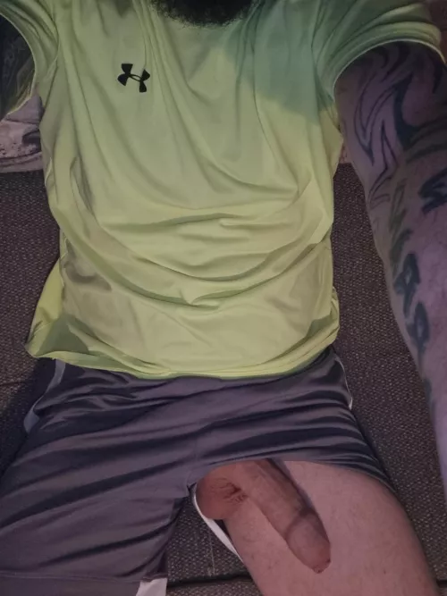 sitting chillin with my cock out by scottishcouple35