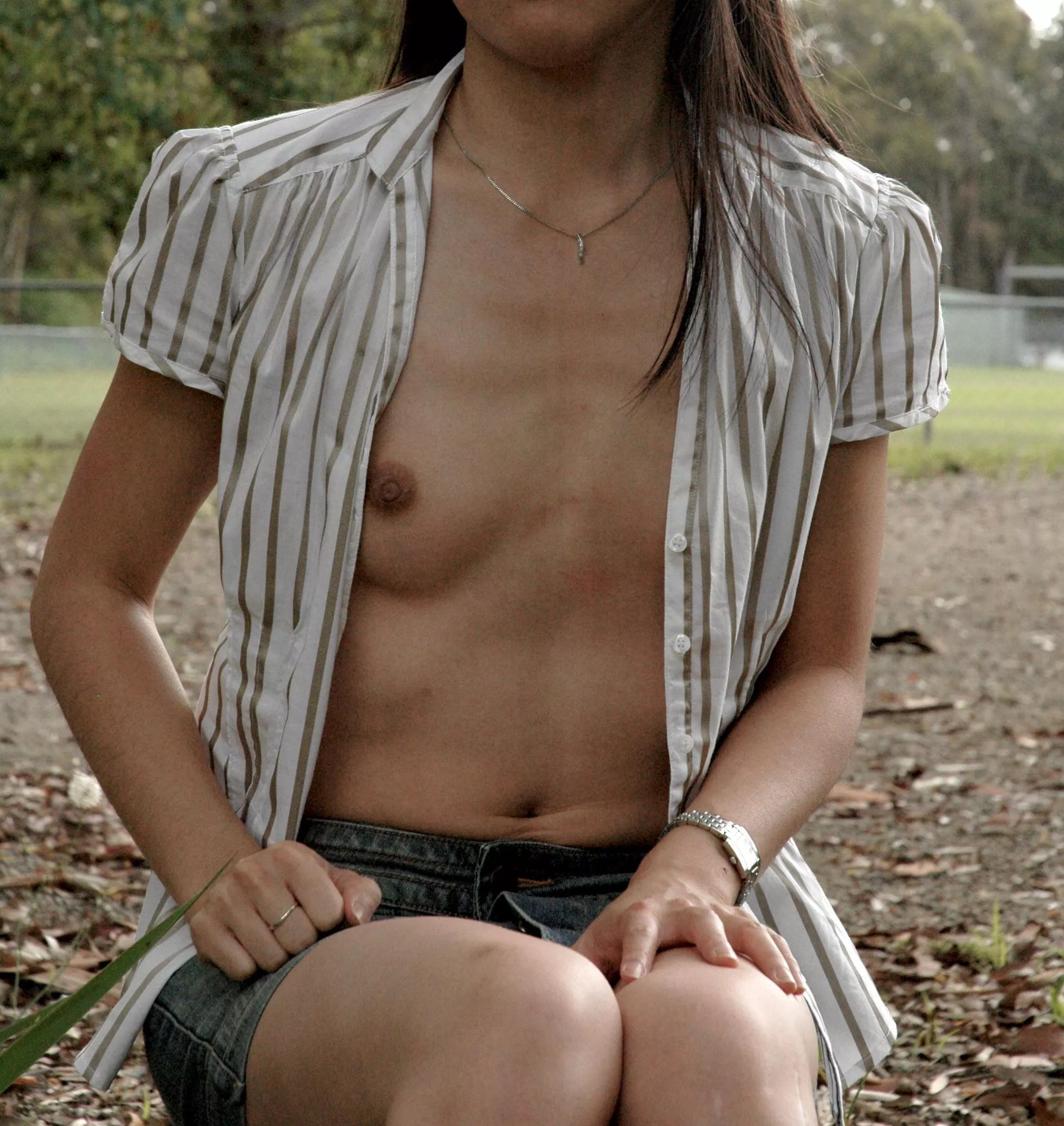 Sitting in the park :) posted by Innocent_nikki_18