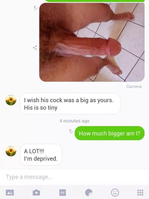 Size matters to her... by saddleuptexass