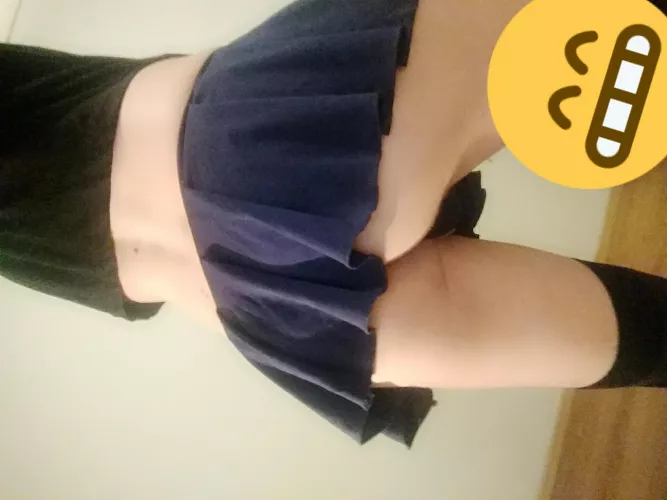 Skirt is barely long enough to cover my ass by Juitzy