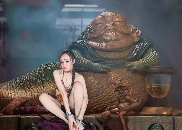 Slave Leia Captured By Jabba The Hutt (DixiePixie69) by BabydollPixie69