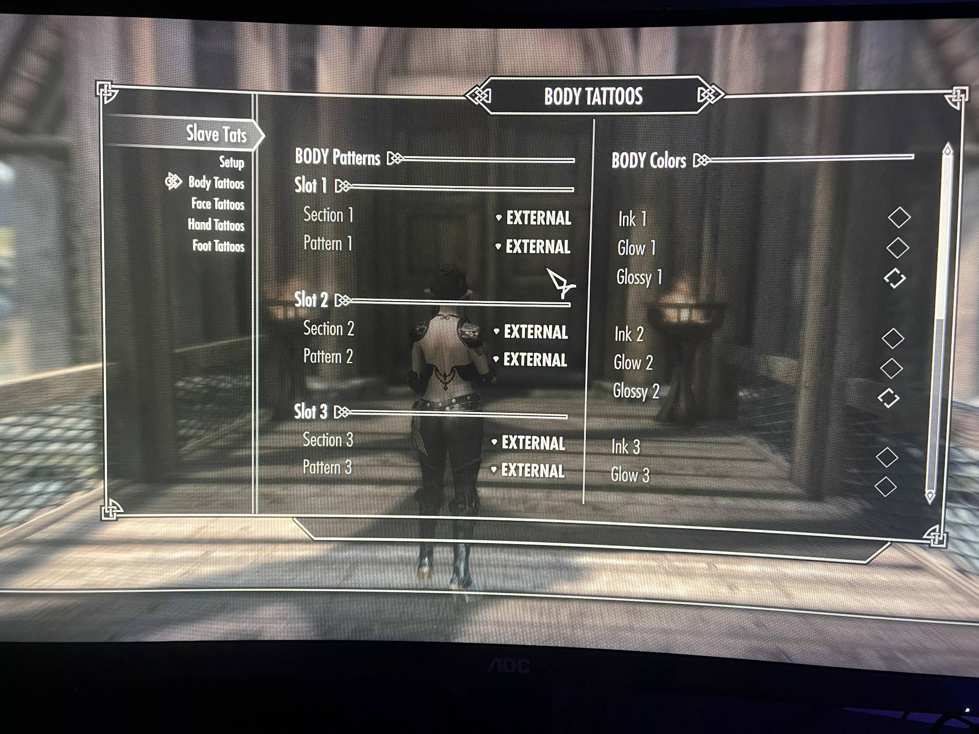 Slavetat problem. Can’t equip body tattoos. Works on followers. posted by hancoj09