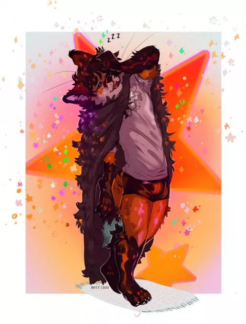 Sleepy (art by Metriaus) by Bonkers_Reee