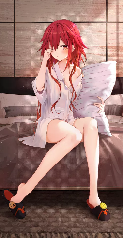 Sleepy in the morning by maybeharu