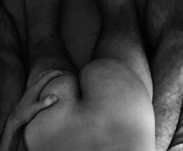 Slightly hairy ass on hairy legs by Ok_Relative_6315