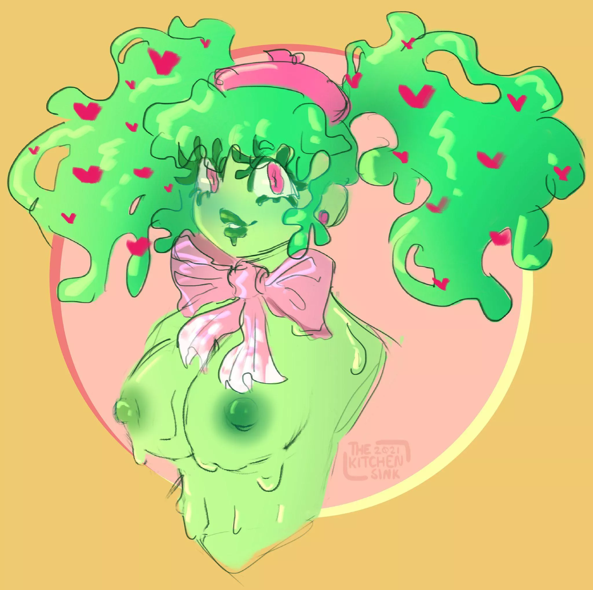 Slime girl ♡ [oc] posted by thekkitchensink