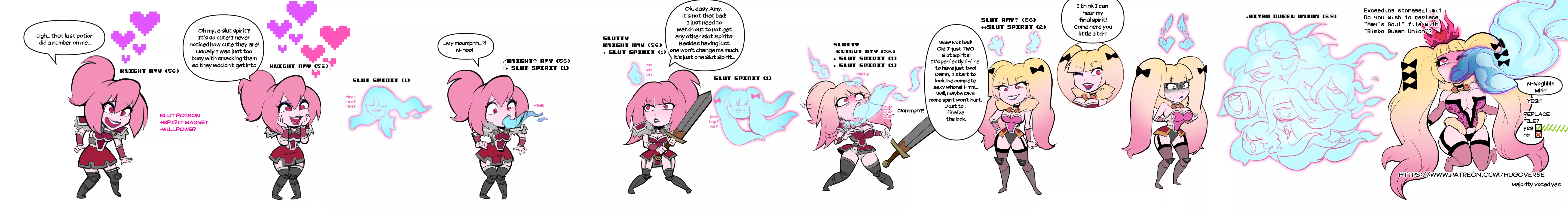 Slut Spirits by HugoTheTroll (Possession, Bimbofication) posted by not4myprimary