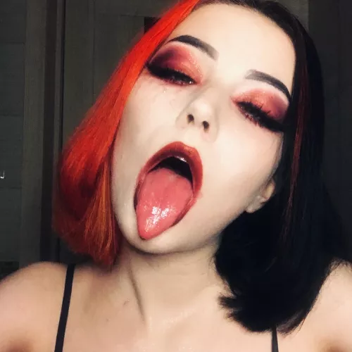 Slutty goth face ❤️ by redandblackbabygirl