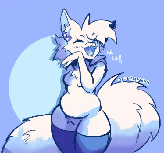 Sly fox ❄️ (art by me) by Timidbvvnny