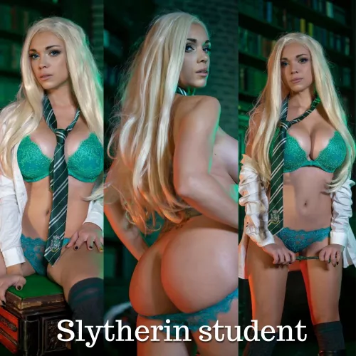 Slytherin student OC by Octokuro by im-octokuro