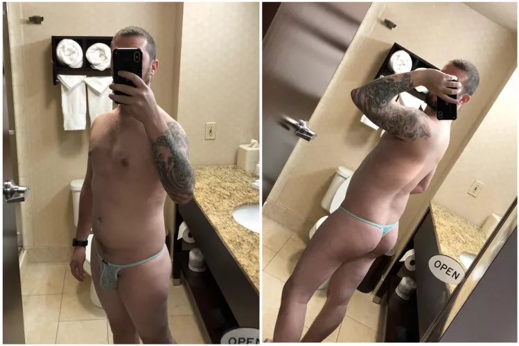 Small blue thong by xBerrySmoothx