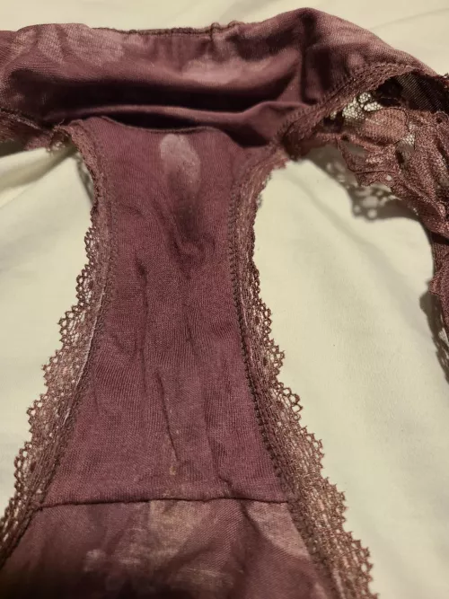 Small little pussy stain on these panties, and they smell perfect 😊 by drummer3088