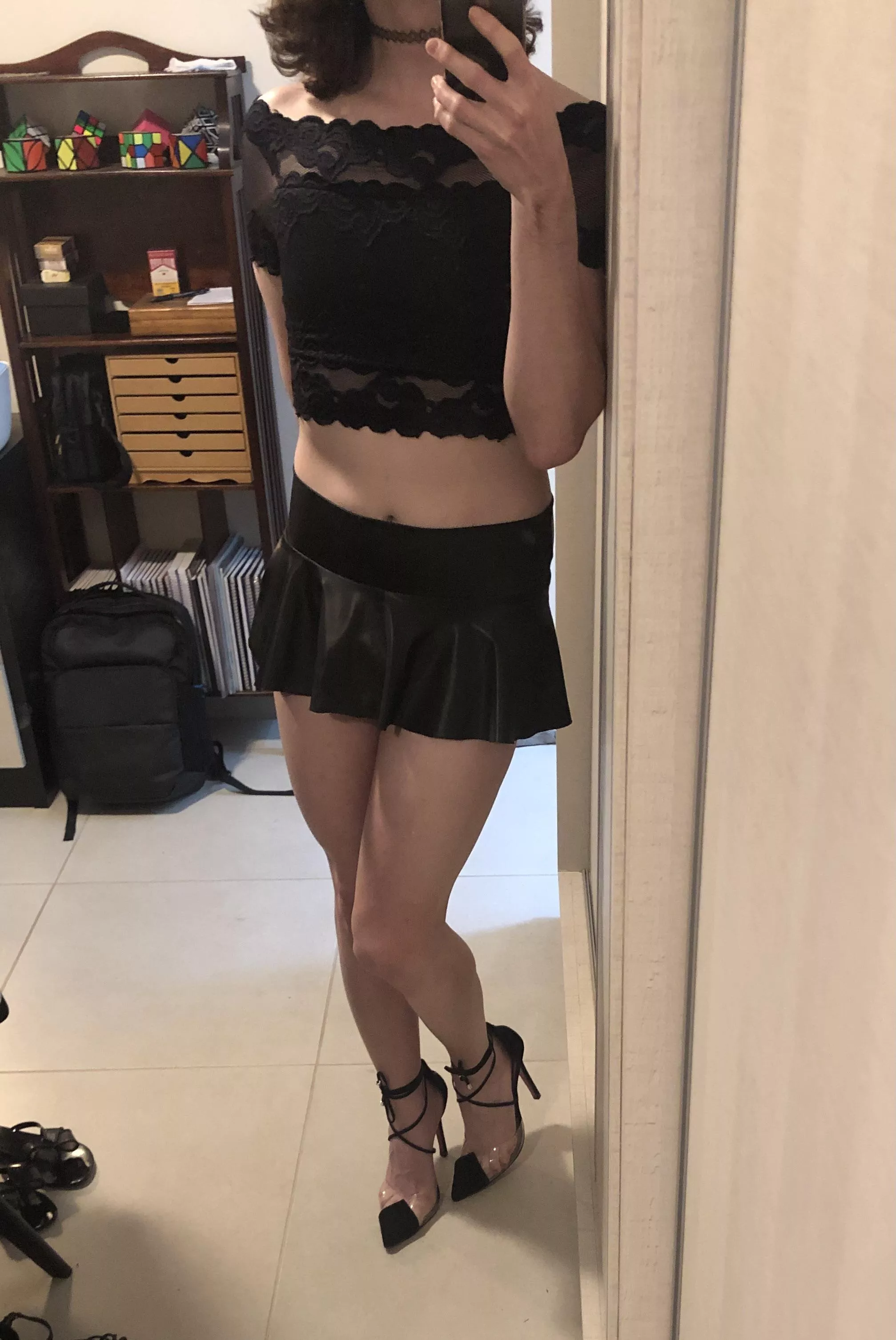 Smaller the skirt the better 🖤🖤🖤 posted by LolaWichita