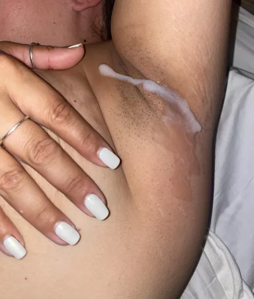 Smelled, licked, then came 😮 by Ashleegram