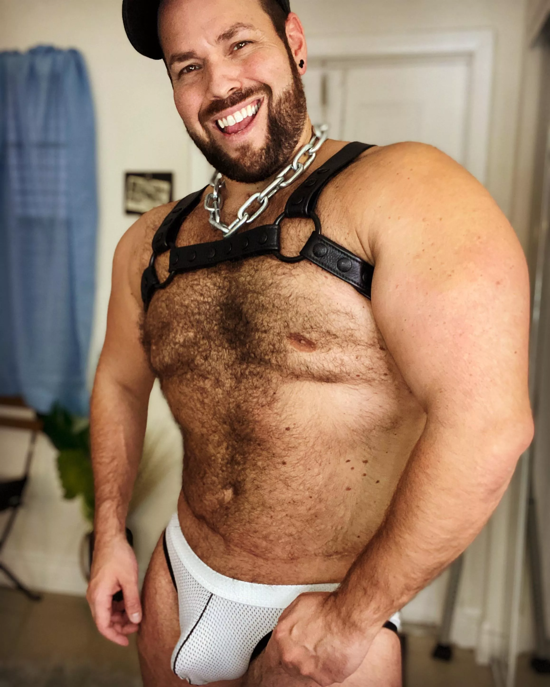 Smile and see what it brings you. posted by brian_thickbear