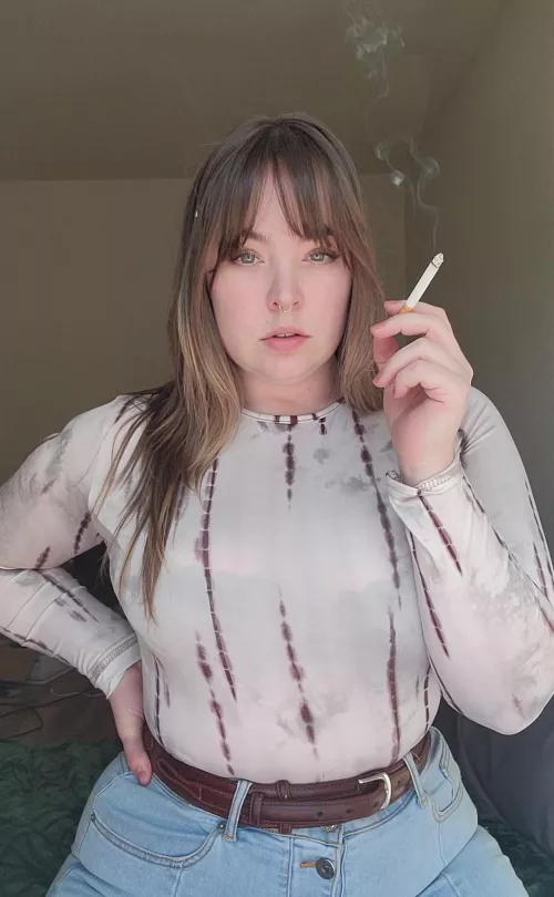 smoking inside again while my roommate's out of town... 🤫 by blackcathoe