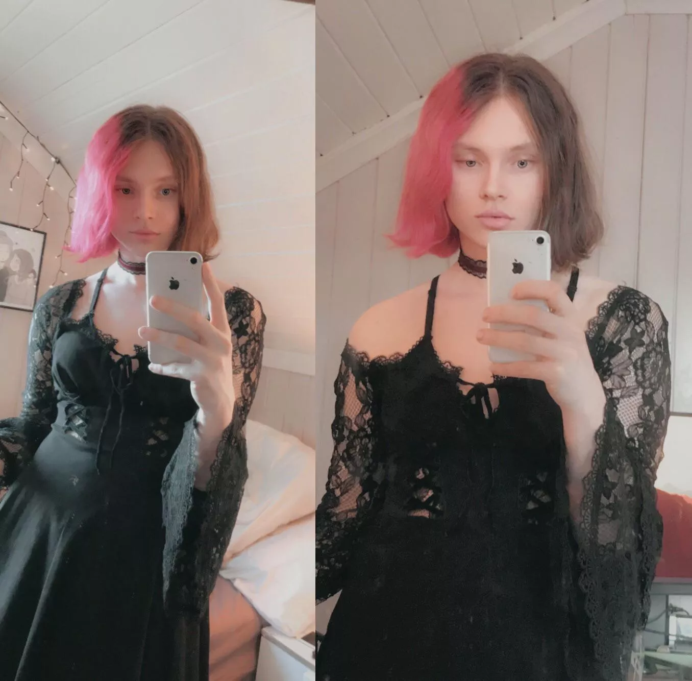 Smol tiddy goth femboy here, trying to bless ur day ✨💕 posted by suselida