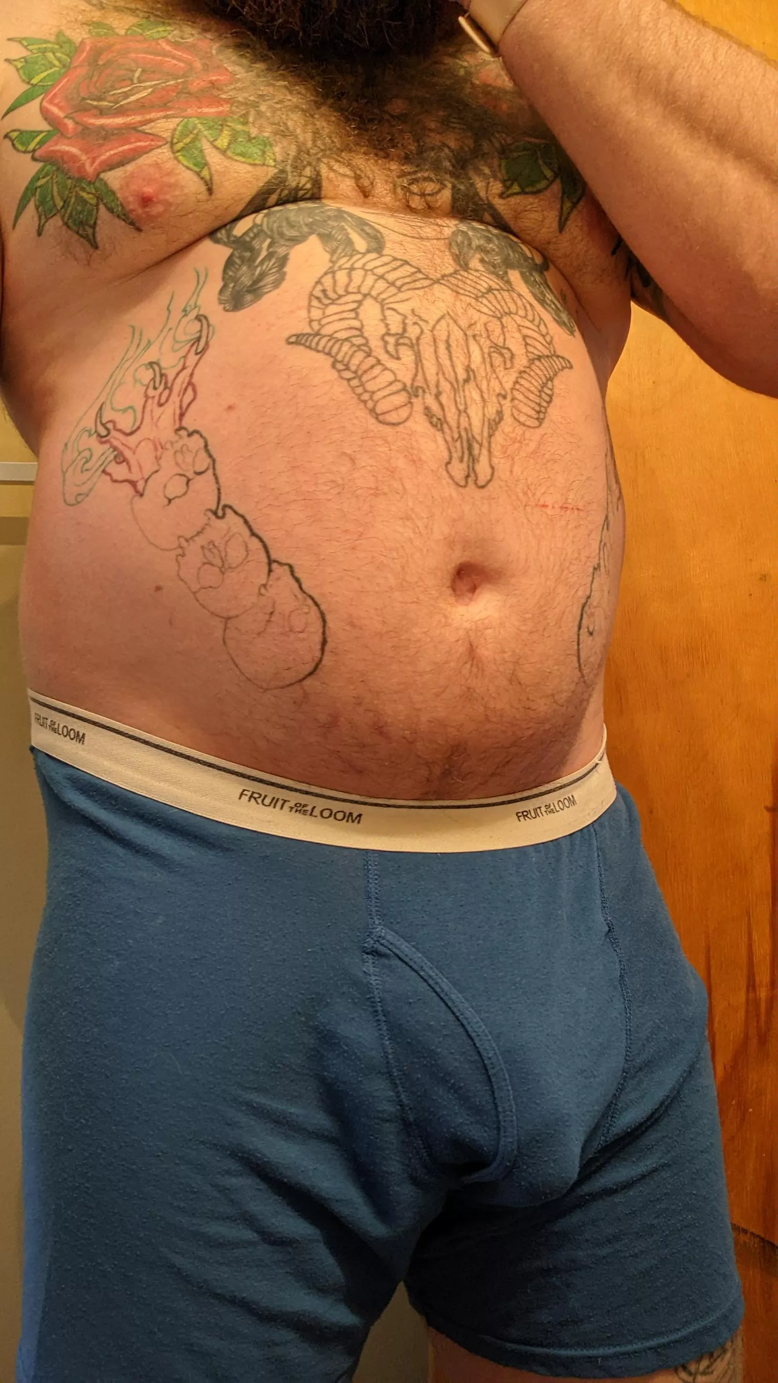 snapped a quick pic before work today posted by thebearded_tattooist