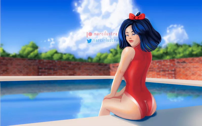 Snow White in Red Swimsuit (MarciLustra) by MarciLustra