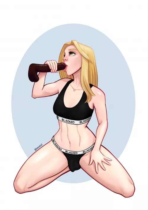 So beautiful. My sissy ideal. Perfect. The outline of her “penis” is so subtle. by Alexander_de_Large