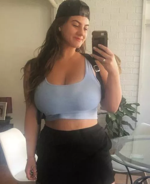 So busty they make the shirt see through by rackattacklover