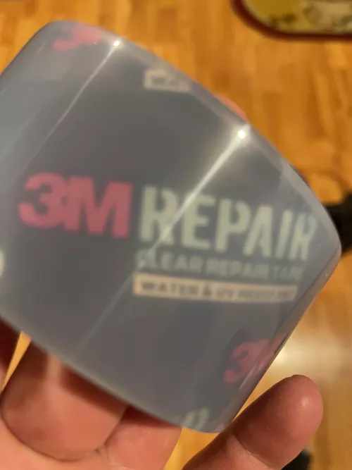 So if you get a rip or hole this stuff works good if you don’t like colored tape! by TheKingOfNothing90