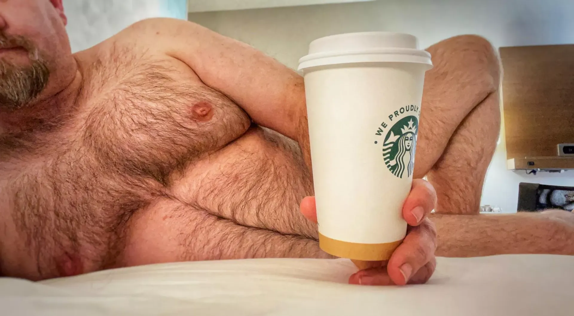 So…. Turns out, pants are required for buying coffee in the lobby. You’re going to have to get tomorrow’s cups. posted by its_i-gor