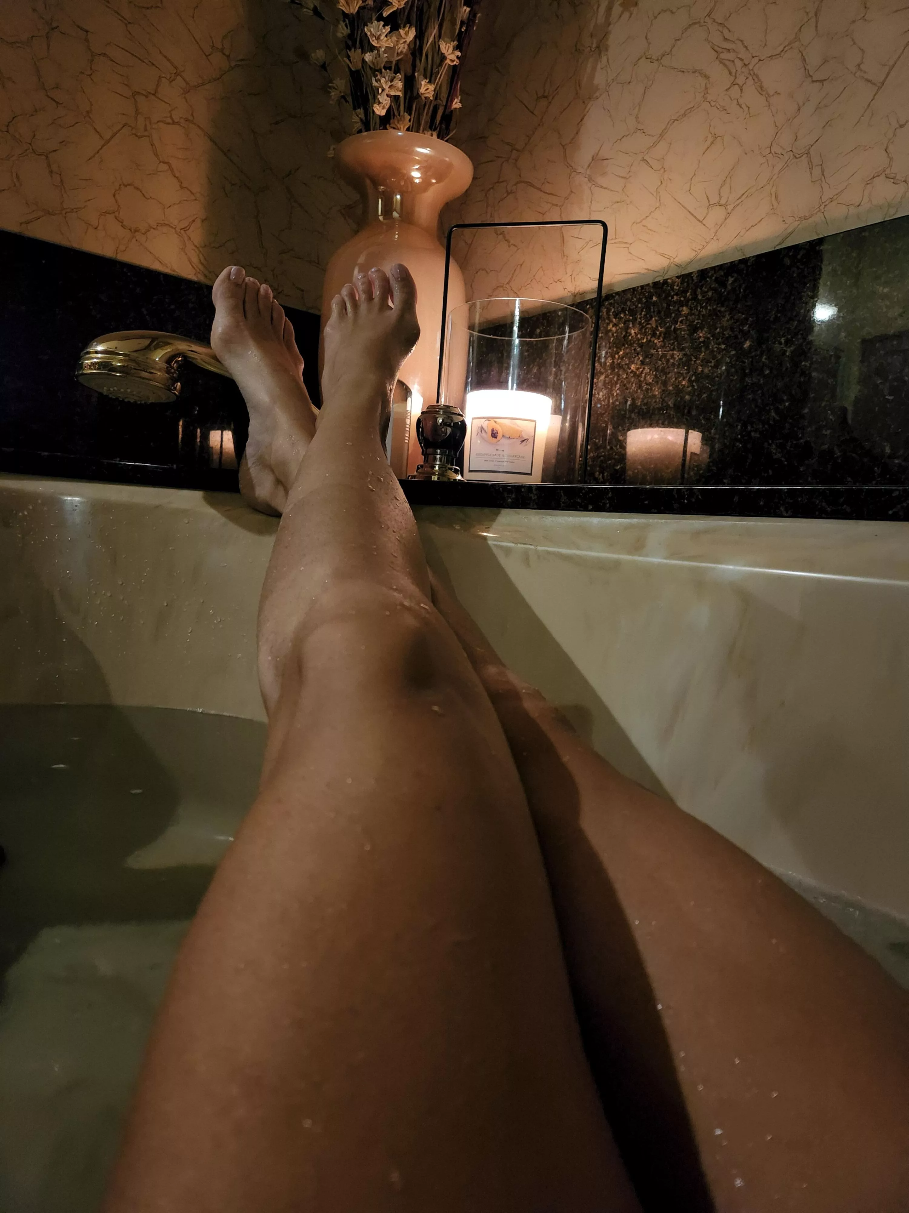 Soaking the day away... posted by bunnywithbenefits