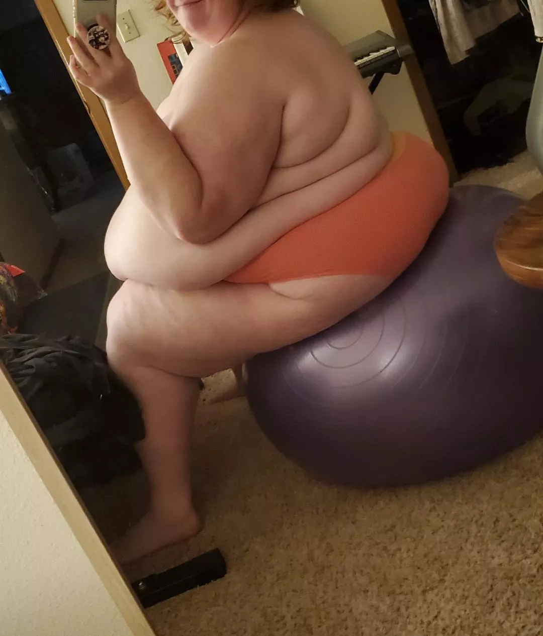 soft body giving this exercise ball a workout. posted by NaNutterbutter33