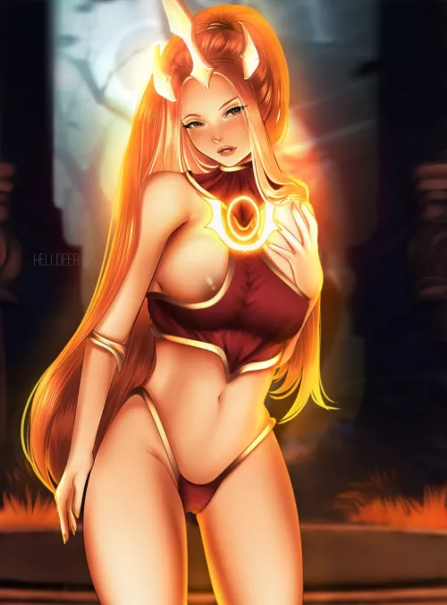 Solar Eclipse Sivir (HellDeer) by HellDeer_