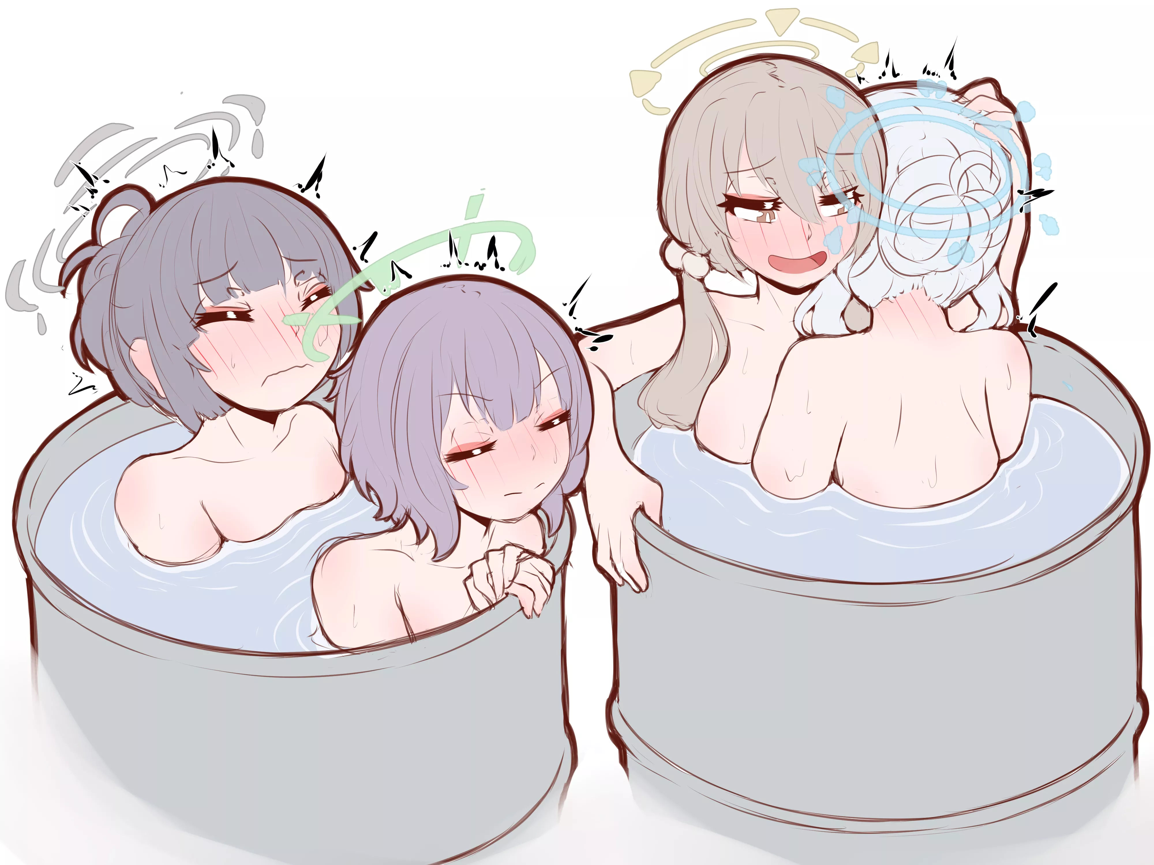 Some girls having a nice hot bath (Physisyoon) [Blue Archive] posted by HiroProtagonest