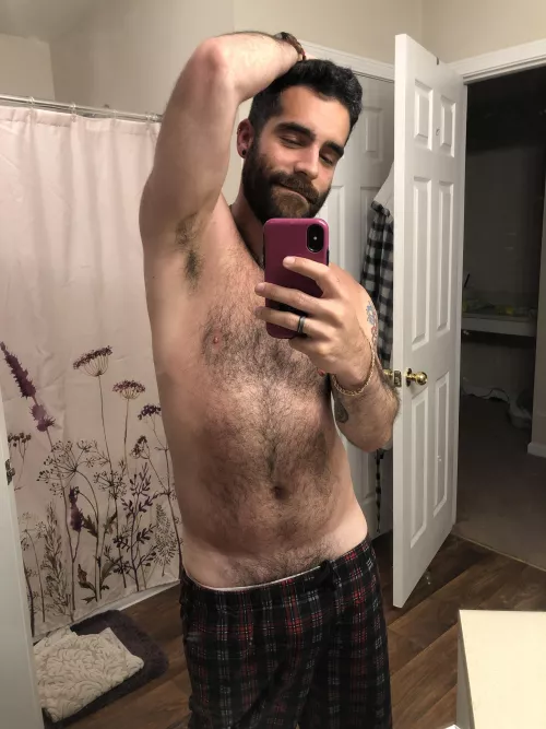 Some pubes poking out 😜 by morethanjustcock