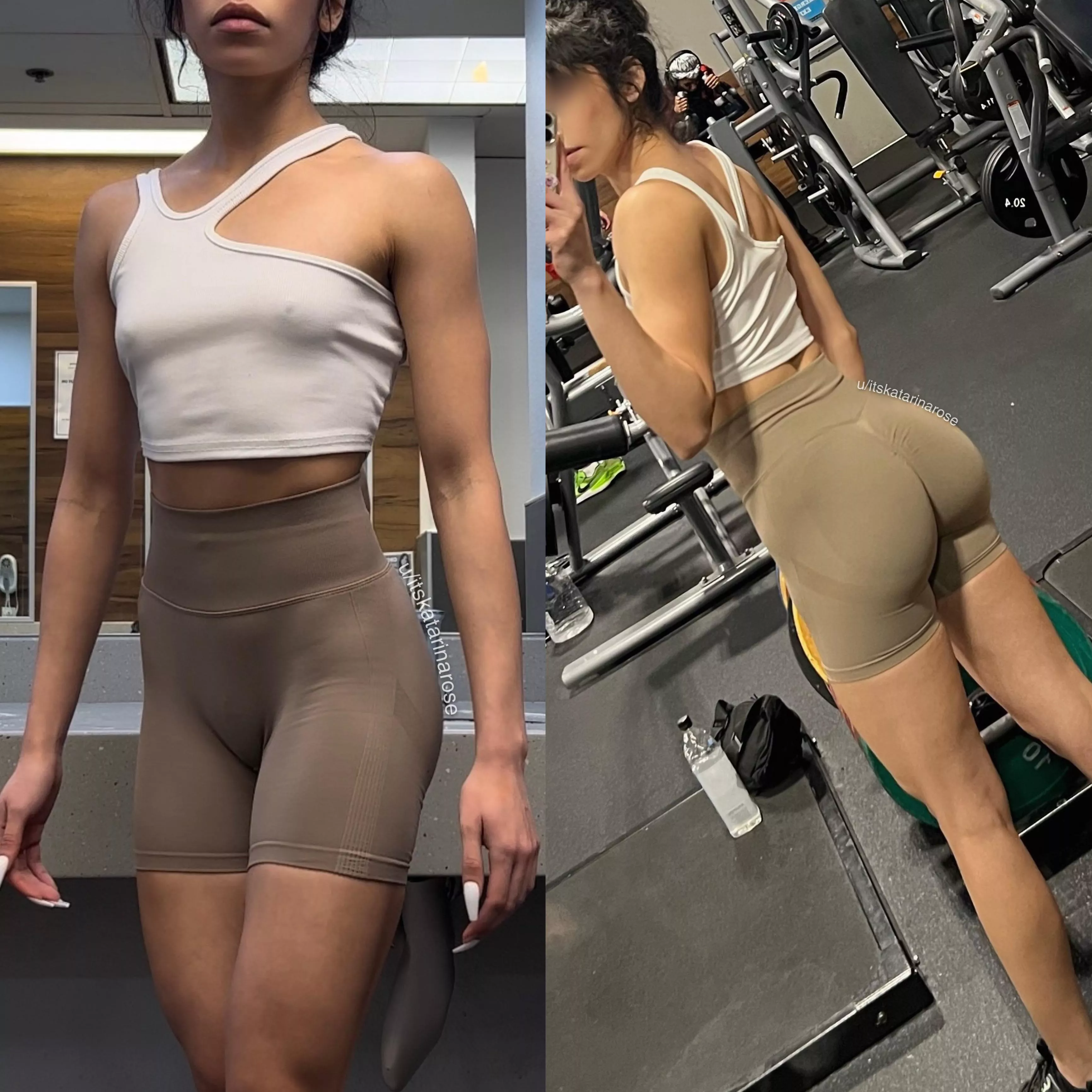 someone at the gym thought I wasn’t wearing pants 😂🙊 posted by itskatarinarose